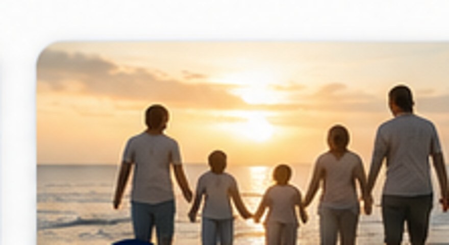 Family walking together representing life insurance protection